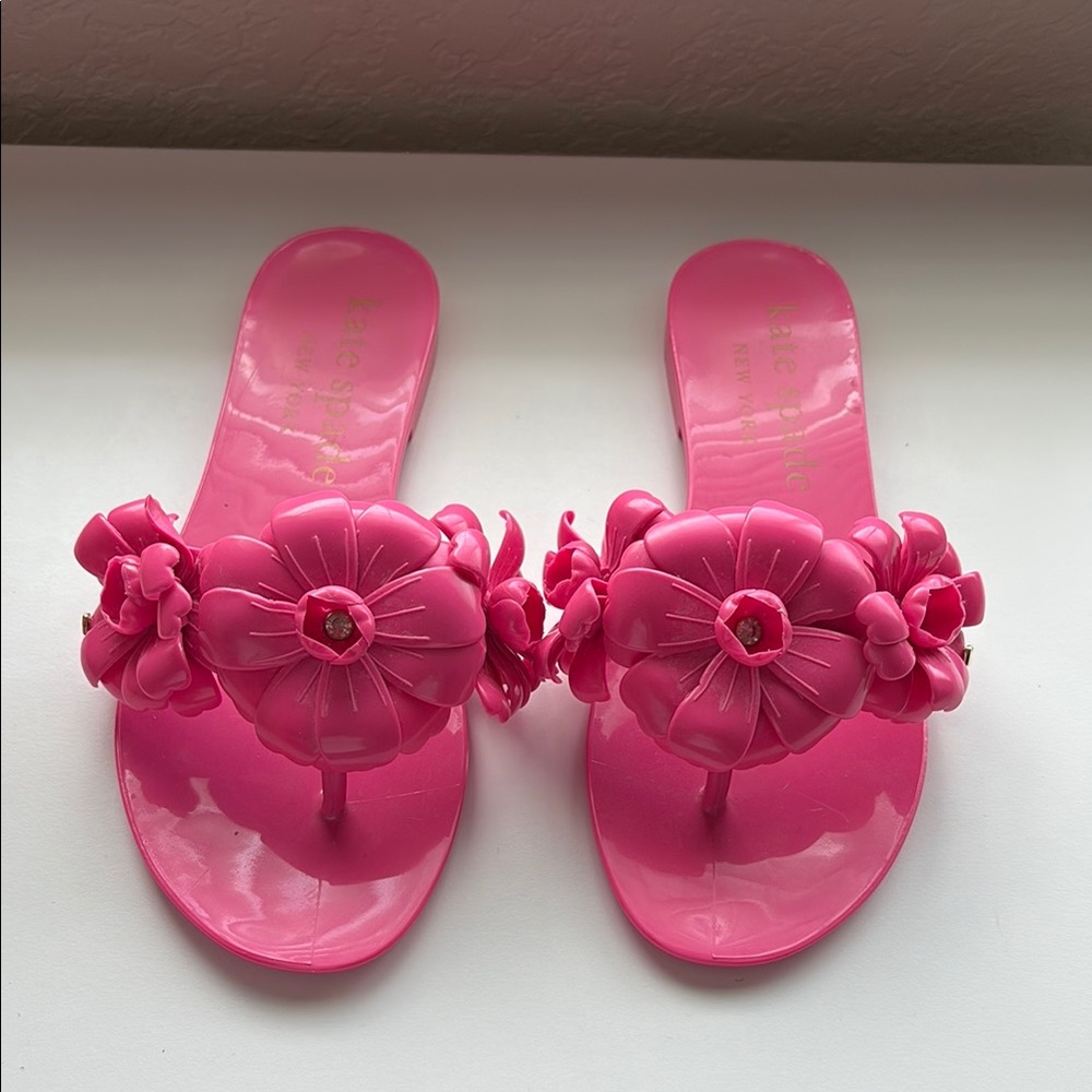 Kate spade Pink Floral Slide Sandals